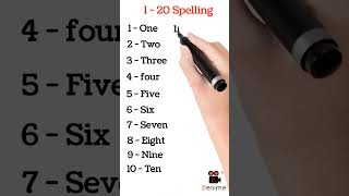 1 से 20 की spellings बच्चे जरूर देखे || 20 spelling || Kids Must Watch | o n e one | 2022