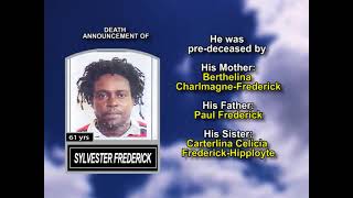 Sylvester Frederick ~ Medium Obituary