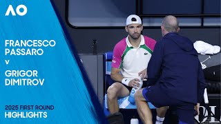 Francesco Passaro v Grigor Dimitrov Highlights | Australian Open 2025 First Round