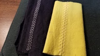 A seam with a decorative top stitch for seam finish