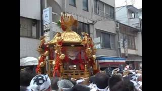 ２０１６年　祇園祭　還幸祭　中御座　神輿　寺町通にて。