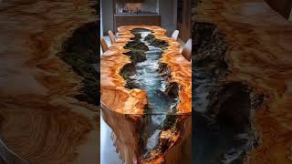 Böyle bir masa ister miydiniz ?? #epoxy #wood #epoxyresin #resinart #interiordesign