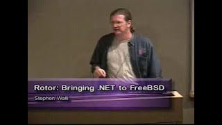 .NET Workshop - Rotor: Bringing .NET to FreeBSD, etc. - Stephen Walli, Barry Bond, Hoi Vo - 2001/09