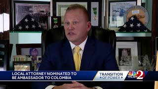 Central Florida attorney Daniel J. Newlin addresses his nomination as ambassador to Colombia