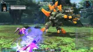 PSO2 - BrHu - SH Rockbear - Solo (Boss Battle)