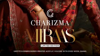 CHARIZMA MIRAAS EMBROIDERED ACRYLIC VISCOSE COLLECTIONS VOL 1