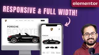 Elementor's New Responsive Full-Width Containers - Flexbox Tutorial