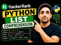 🔥 HackerRank Python List Comprehension | Easy Explained (Step-by-Step)