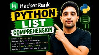 🔥 HackerRank Python List Comprehension | Easy Explained (Step-by-Step)