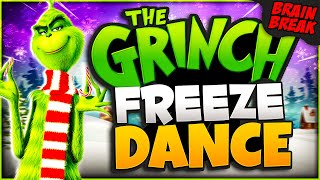 The Grinch Freeze Dance Yoga! | Christmas Brain Break | Winter Just Dance | GoNoodle Inspired