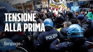 Milano, tensione tra polizia e manifestanti alla prima del Teatro alla Scala