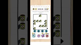 Brain Test Level 255 walkthrough Solution. The ghost Must escape from the traps.