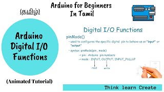 தமிழ் | Arduino Digital I/O Functions  |  Tutorial (Lecture) 10: Arduino tamil | Lost tech Tamil