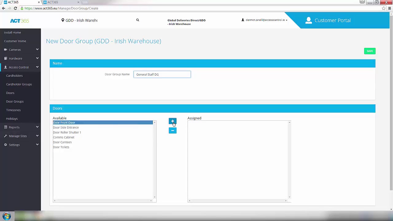 Act365 Series Setting Up Access Rights Youtube