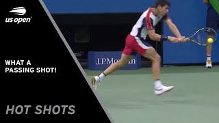 Carlos Alcaraz Threads the Needle! | 2021 US Open