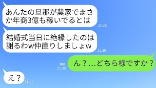 農家に嫁いだ私を見下して、親族全員が結婚式当日に参加を拒否した母親。「土民とか家族の縁切るわwww」→うちの農家の年商を知った時の母の反応がwww