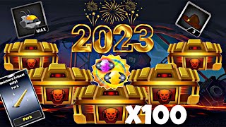 🎉Happy New Year 2023 🎉Unboxing ×100 Premium Packs | SuperMechs