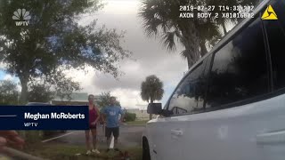 Body camera shows hot car rescue