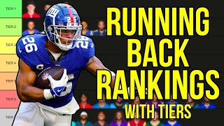Ranking the Running Backs in the NFL! Tier List
