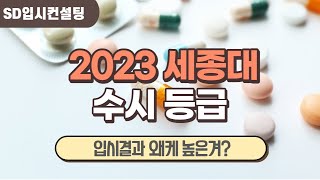 2023 세종대 수시등급, 입시결과 급 상승 이유는?