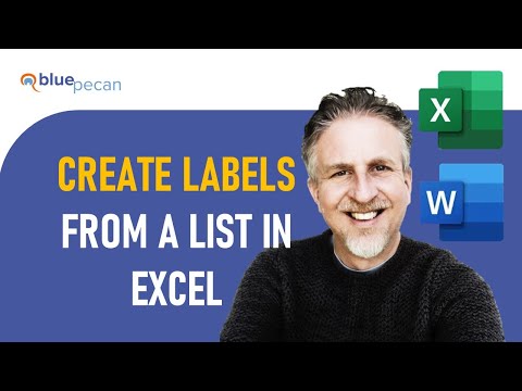 Create Labels from a List in Excel  Mail Merge Labels from Excel to Word  Print Avery Labels