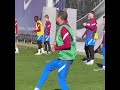 Dani Alves’ reaction drill during Barcelona training 🤣😮 | #shorts