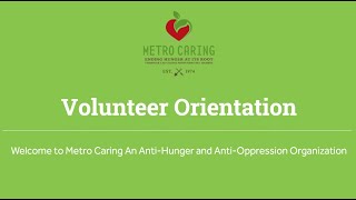 2024 Metro Caring Volunteer Orientation