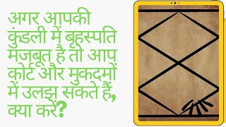 अगर आपकी कुंडली में बृहस्पति मजबूत है तो आप कोर्ट और मुकदमों में उलझ सकते हैं, क्या करें?