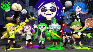 Squid of The Night (Part 2) : Different Characters but with Splatoon 3 Vampires