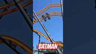 BATMAN ROLLERCOASTER IS CRAZY! Full Ride! #sixflags #batman #rollercoaster #crazy #fun #fullride