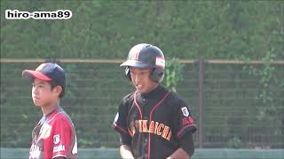 《中学硬式・ミズノ旗》　田川快空選手（廿日市ボーイズ）  【２ＢＨ打ったよ】