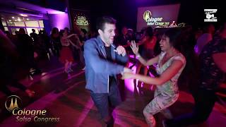 Dimitris Nikos Parisos \u0026 Gina - social dancing @ Cologne Salsa Congress 2019