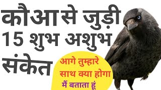 कौआ के 15 शुभ अशुभ संकेत। crow story in hindi। crow sound। कौआ। crow। kaua ka sir par marna।