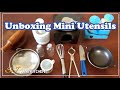 Unboxing Mini Utensils🥣 | Miniature Cooking | SJ Mini Kitchen