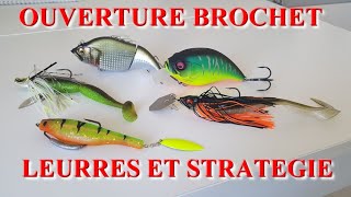 Ouverture Brochet  : stratégie et leurres