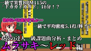 【太鼓の達人】歴代一級課題曲分析・まとめ！ | ムラサキ～レッド編 【ゆっくり解説】