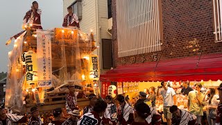 令和6年成田祇園祭！囲護台三和会の山車！坂登る！