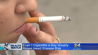 Even Just 1 Cigarette Raises Heart Disease Risk