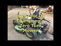 Hydraulic Oil and Filter Change on a Zero Turn Mower