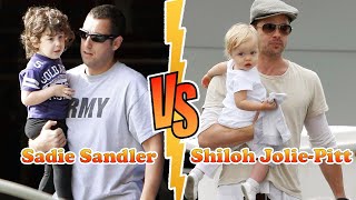 Shiloh Jolie-Pitt Vs Sadie Sandler (Adam Sandler's Daughter) Transformation ★ From 0 To 15 Years Old