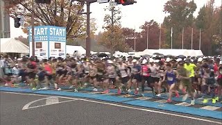 ３年越しの思いを胸に…「おかやまマラソン」雨の中１．１万人が岡山路を駆け抜ける【岡山】 (22/11/13 17:54)