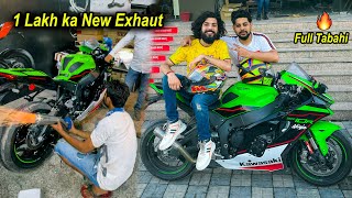 Tabahi wala Exhaust on My New Ninja Zx-10R 😍