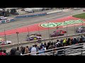 texas nascar restart where denny hamlin gets loose and loses a bunch of positions