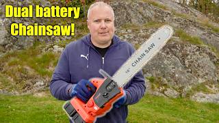 Battery Chainsaw! Onevan Dual Battery Brushless Cordless Chain Saw!