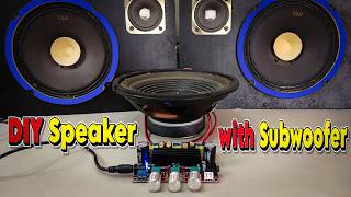 DIY Powerful 2.1 Speaker with Subwoofer XH-M139 Amplifier