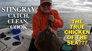 Atlantic Stingray {Catch, Clean, Cook} Table fare or Trash? | NC Saltwater Fishing | NC Fishing