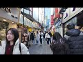 myeongdong walking tour. seoul city korea 4k city tour