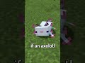 Minecraft Axolotl Facts You Probably Didn't Know #shorts