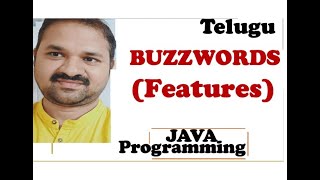 JAVA BUZZWORDS (FEATURES) in Telugu || JAVA PROGRAMMING in Telugu || OOP in Telugu