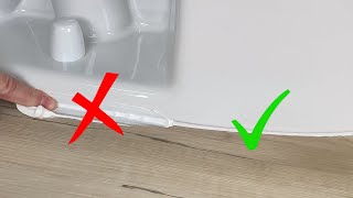 Perfect Toilet Caulking(actually easier than doing a bad job)